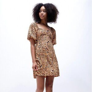 Billabong Paradise Mini Dress in Leopard